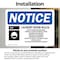 Signmission Laundry Room Rules Do Not Overload Sign With Symbol, 7 in W x Rectangle, Vinyl Decal OS-2PACK-NS-D-57-L-13981 - alternate 3